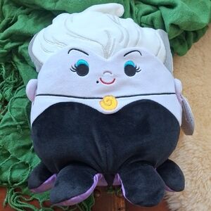 NWT Squishmallows DISNEY The Little Mermaid URSULA Black, Purple & White Plush